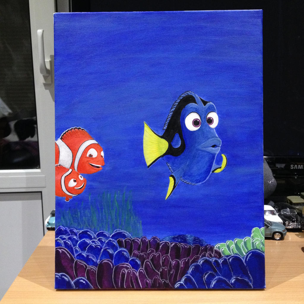 Finding Dory/Nemo Painting (Canvas)