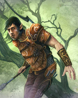 Elvish War Scout by cascianoart Elvish War Scout by cascianoart