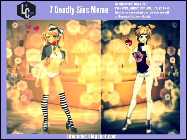 Lust And Pride 7 Deadly Sins Meme By Trivialrenegade On Deviantart Lust And Pride 7 Deadly Sins Meme By Trivialrenegade On Deviantart
