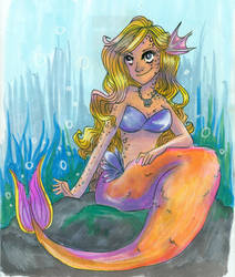 Orange Tailed Mermaid