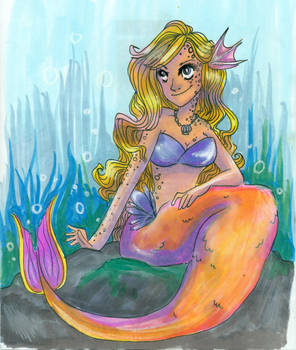Orange Tailed Mermaid