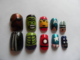 Avengers Nail Art