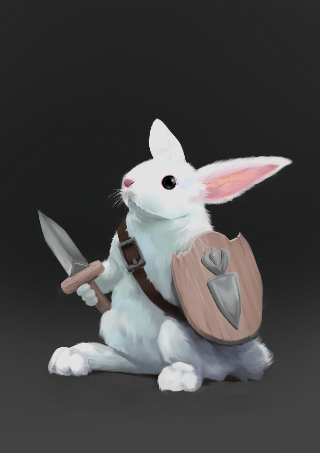Rabbit Warrior painting by Iro-Pagis on DeviantArt