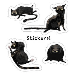 4 Cat stickers! 50 Points/0.5$