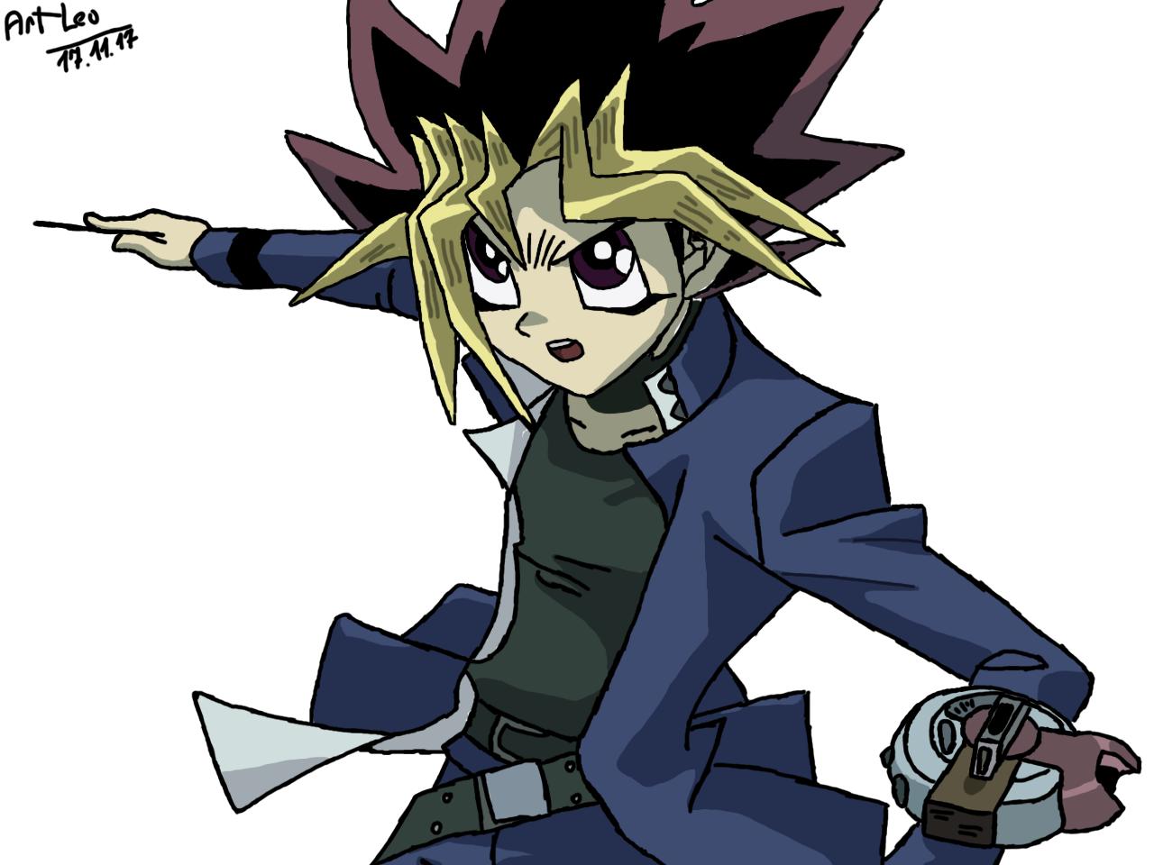 Yu-Gi-Oh! - Muto Yugi (coloured) by LeoArt69 on DeviantArt