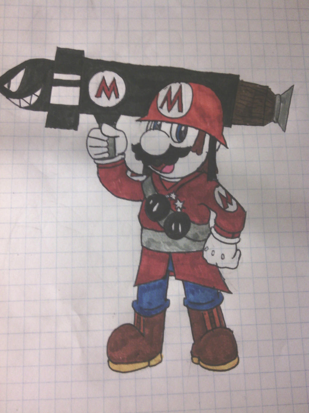 Mario Solider TF2 Mario crossover - Mario + soldier by GAF14 on DeviantArt