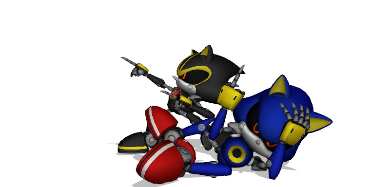 Classic Neo Metal Sonic (Generations-style) Render by JoeTEStrikesBack on  DeviantArt