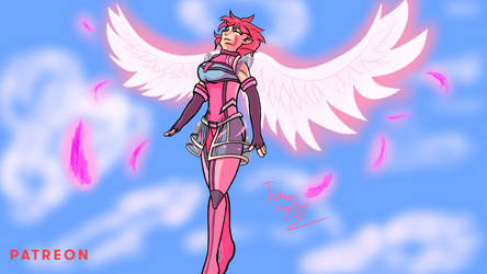 Lyoko's angel, Aelita (wallpaper)