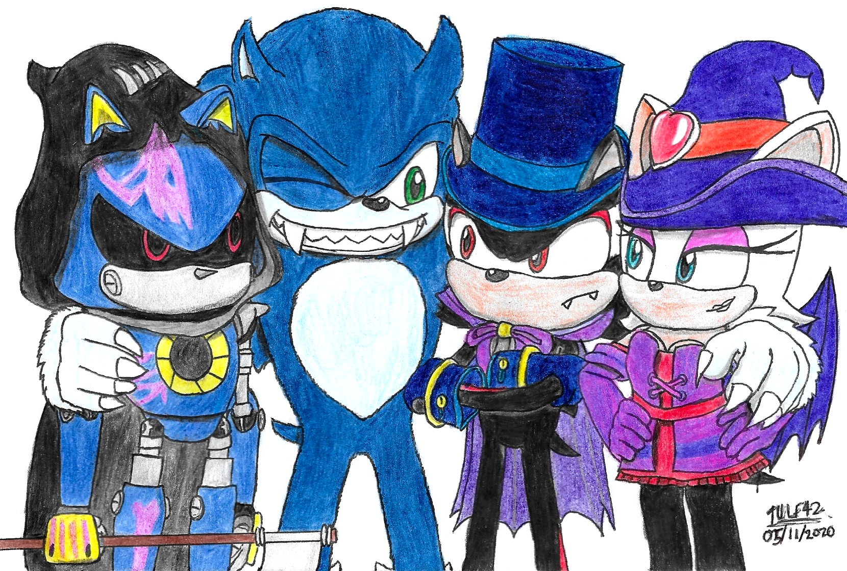 Classic and Modern Neo Metal Sonic (Time Eater) by tulf42 on DeviantArt