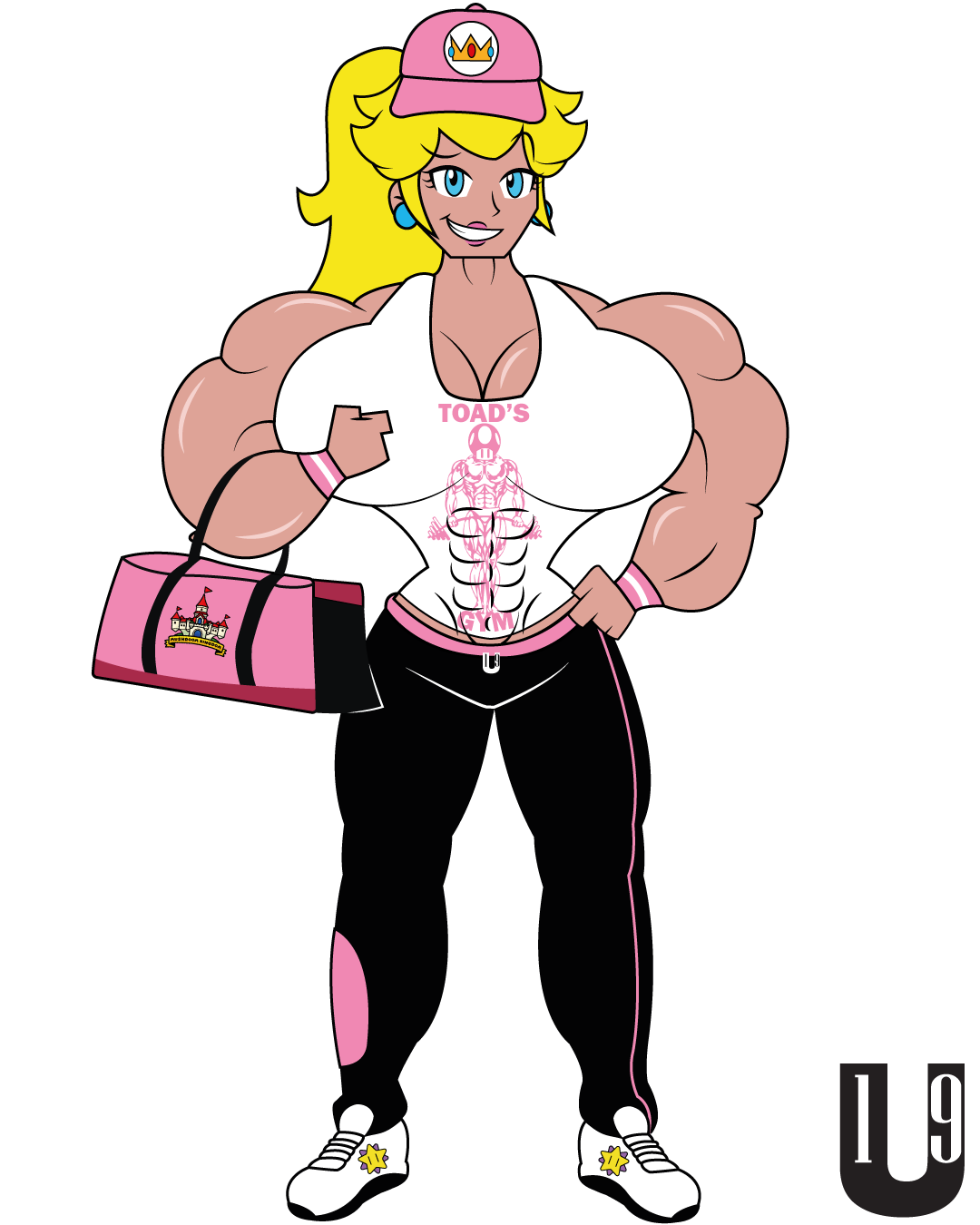 Princess Bodybuilder Super Mario - Princess Peach Gym 19U by 19Utopia on DeviantArt