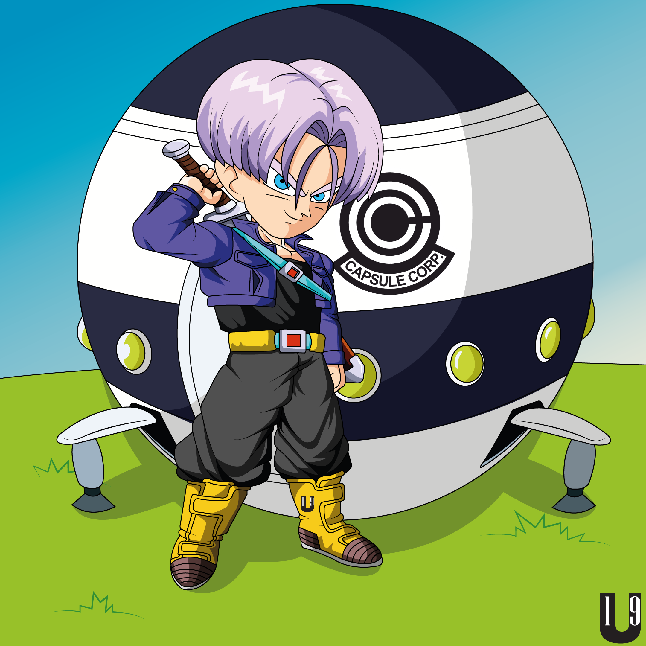 Chibi Trunks Figure Chibi Edition - DragonBall - Trunks by 19Utopia on DeviantArt