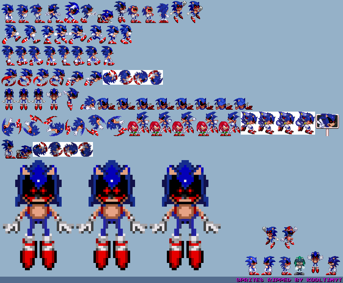 Old Exetior Sprites (Sonic.exe Old NB) by KoolTimYT on DeviantArt