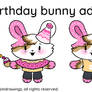 Birthday Bunny\160 points\open