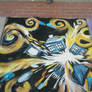 Chalk Art Festival - Exploding TARDIS