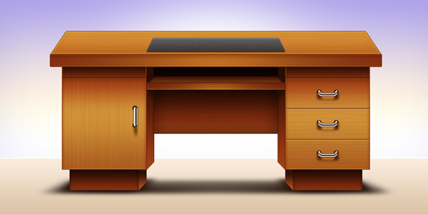 Computer office table design by GraphicsFuel on DeviantArt