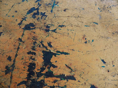 Rusted scratched metal texture