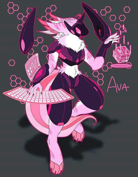 Female Protogen Blue Ava the female protogen by ChibiProtogen on DeviantArt