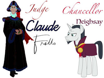 Judge Claude Frollo as Chancellor Neighsay