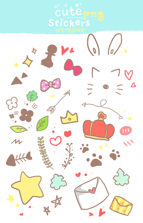 cute stickers png