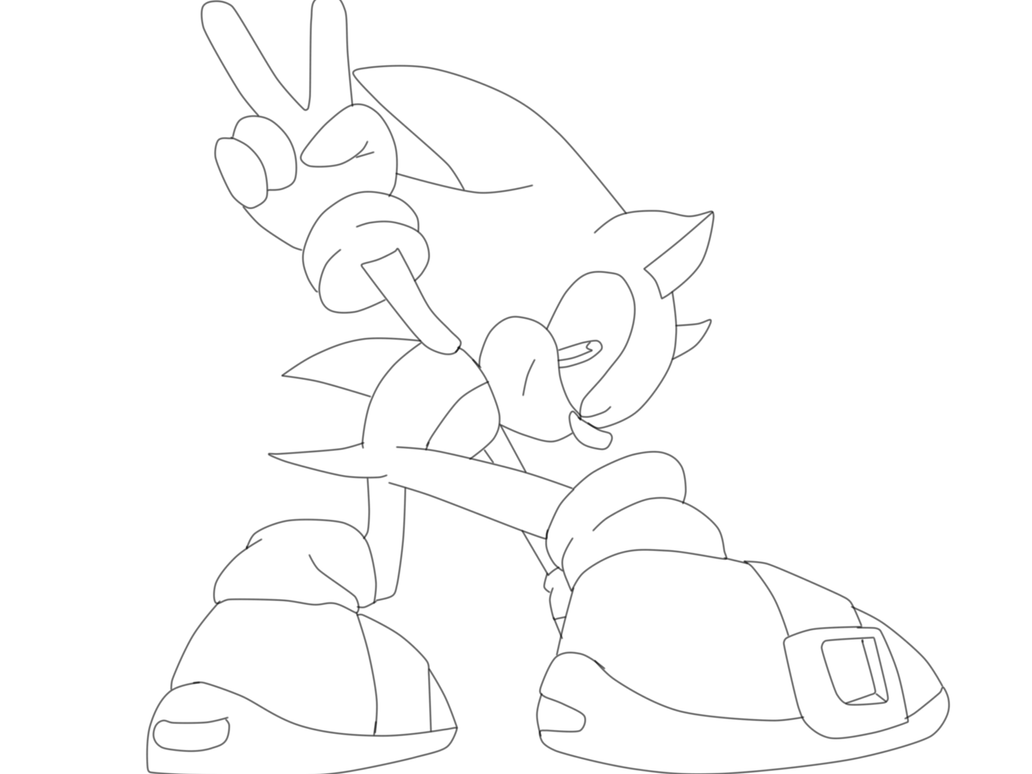 Sonic раскраска