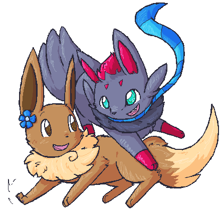 Zorua and Eevee