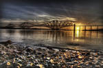 Forth Rail Bridge Sunrise by Spyder-art