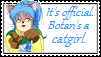 Botan's a Catgirl Stamp