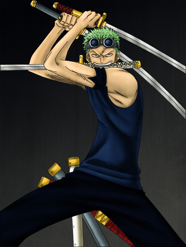 Roronoa Zoro - One Piece  Vers. 2 by Sennpaiarts on DeviantArt