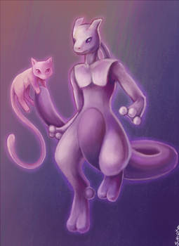 mewtwo and mew