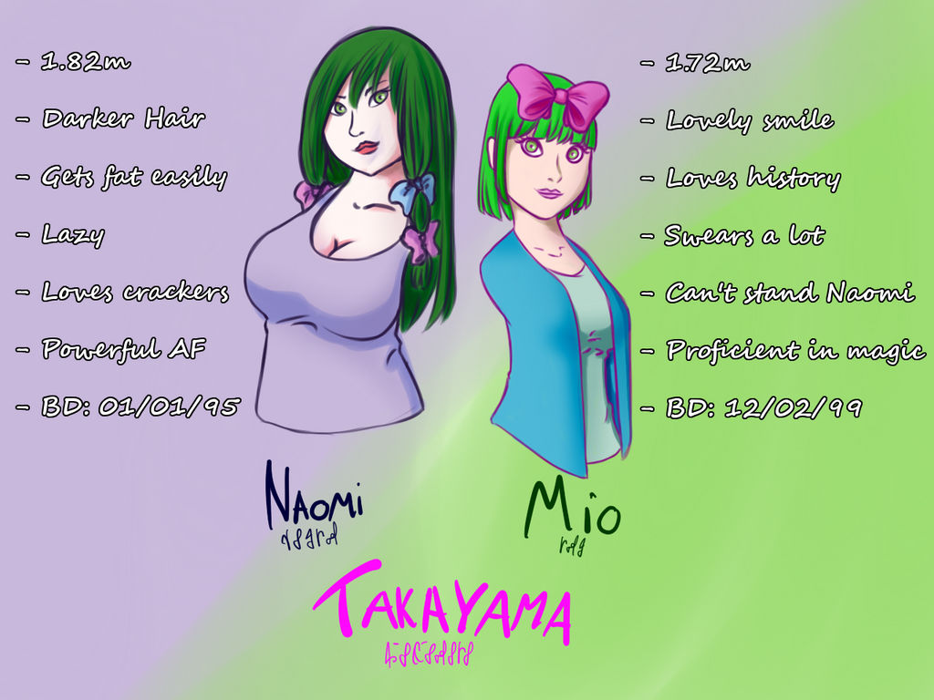 Takayama Sisters by GhoulMage