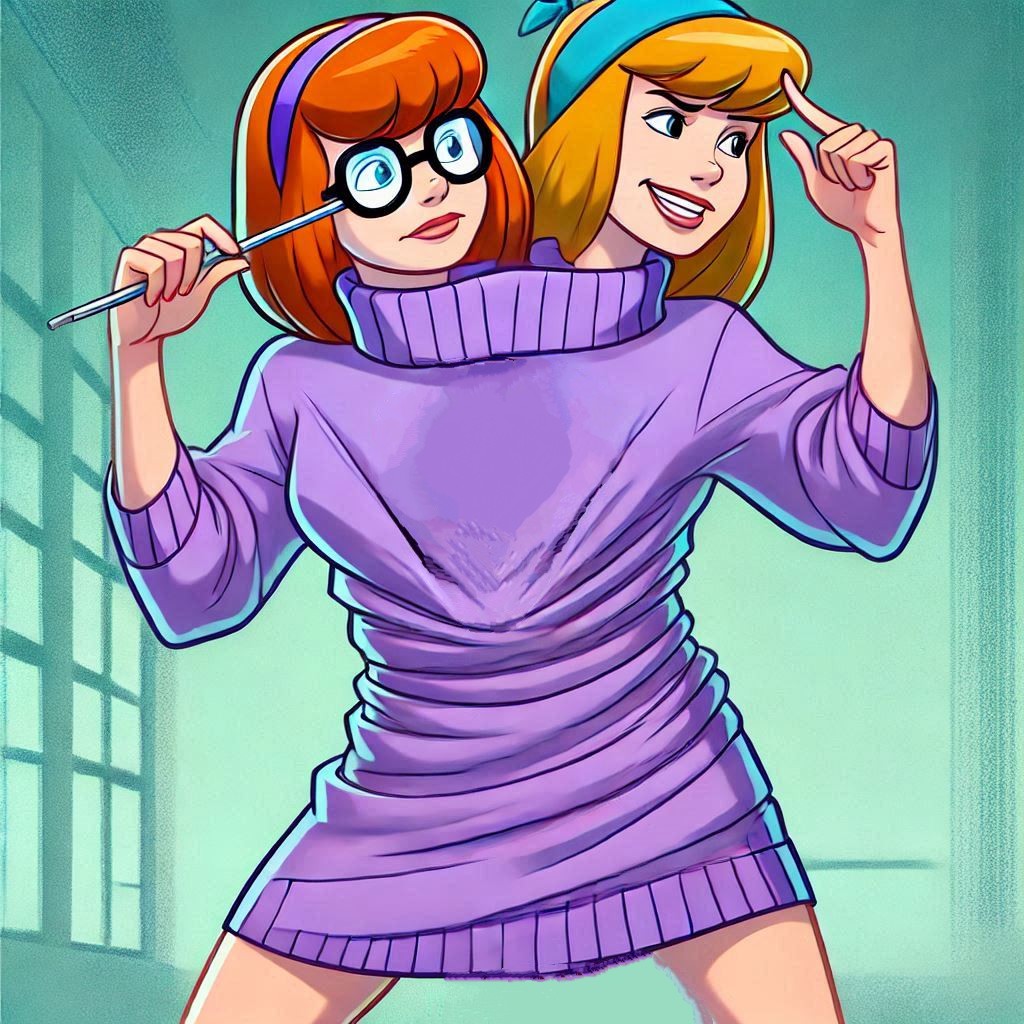 Velma Magic Ropes Daphne and Velma conjoinment magic by guichaves on DeviantArt