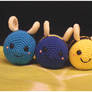 Crochet works - Commission - Bee, Beekea and Blub
