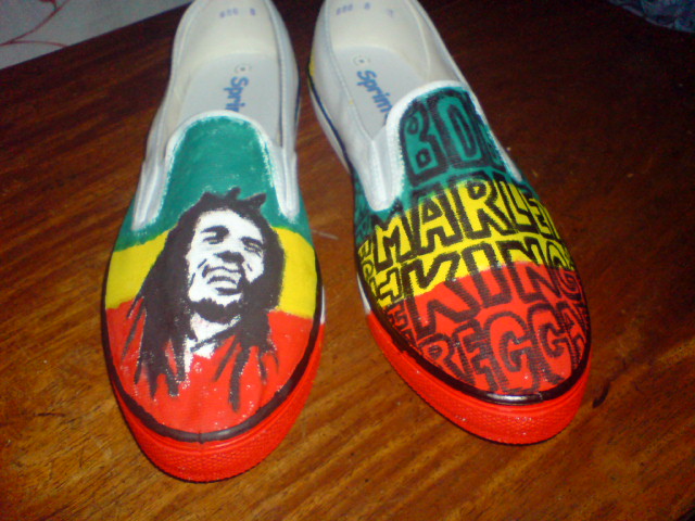 Bob Marley Shoes by monsieurvoitures on DeviantArt