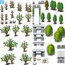 Tree and Monument Tiles - RMMV RTP Edits