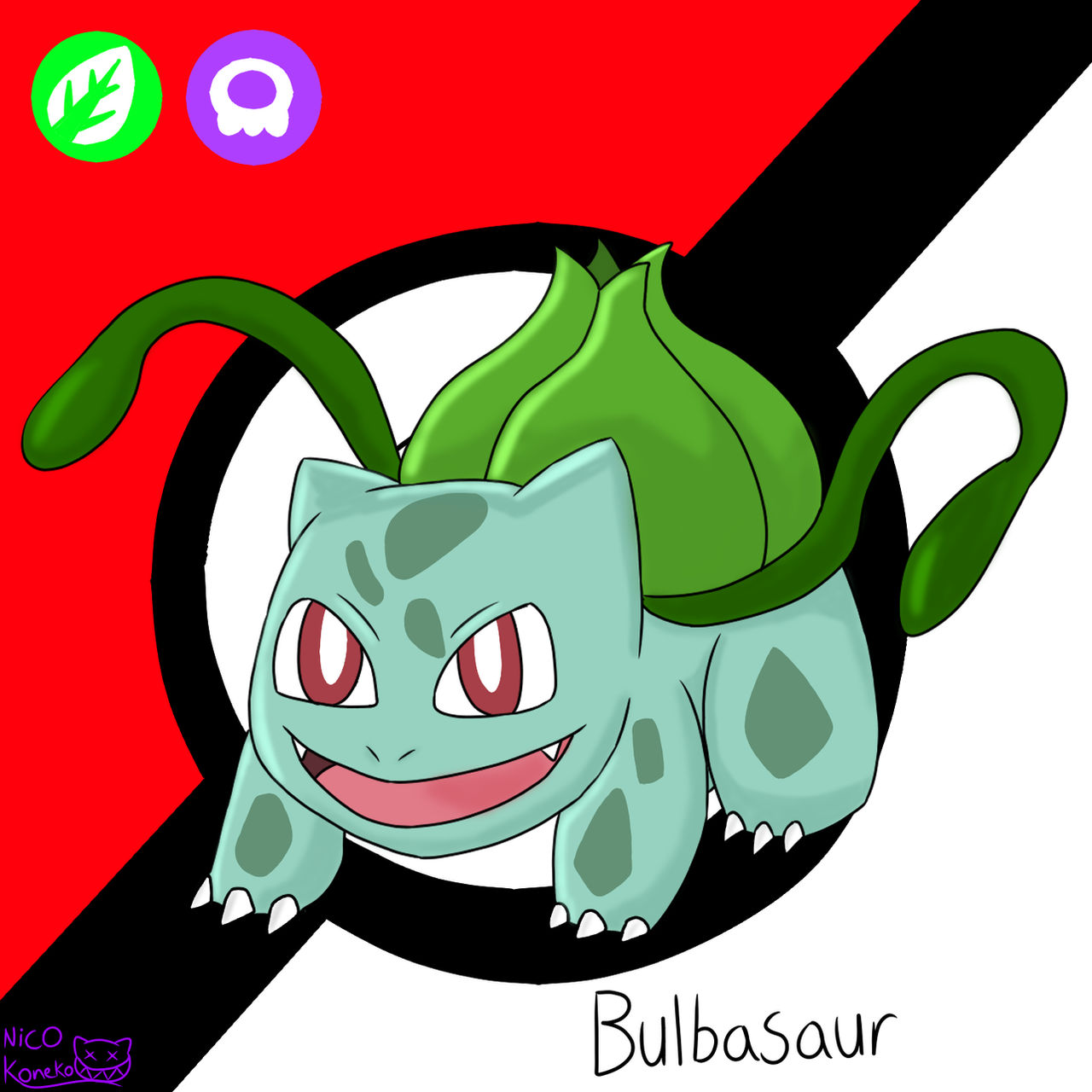 Bulbasaur Two Bulbasaur by NicoKoneko on DeviantArt