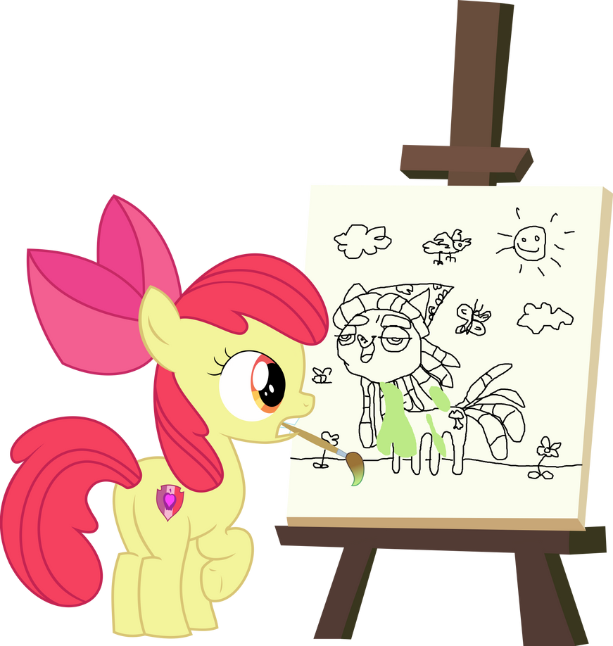 Mlp Vector Chasing Vector #12 - Applebloom #1 by PonPonVector on DeviantArt
