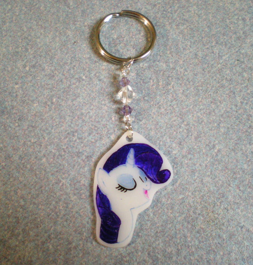 MLP Rarity Keychain Charm Custom FOR SALE by AmyAnnie14 on DeviantArt