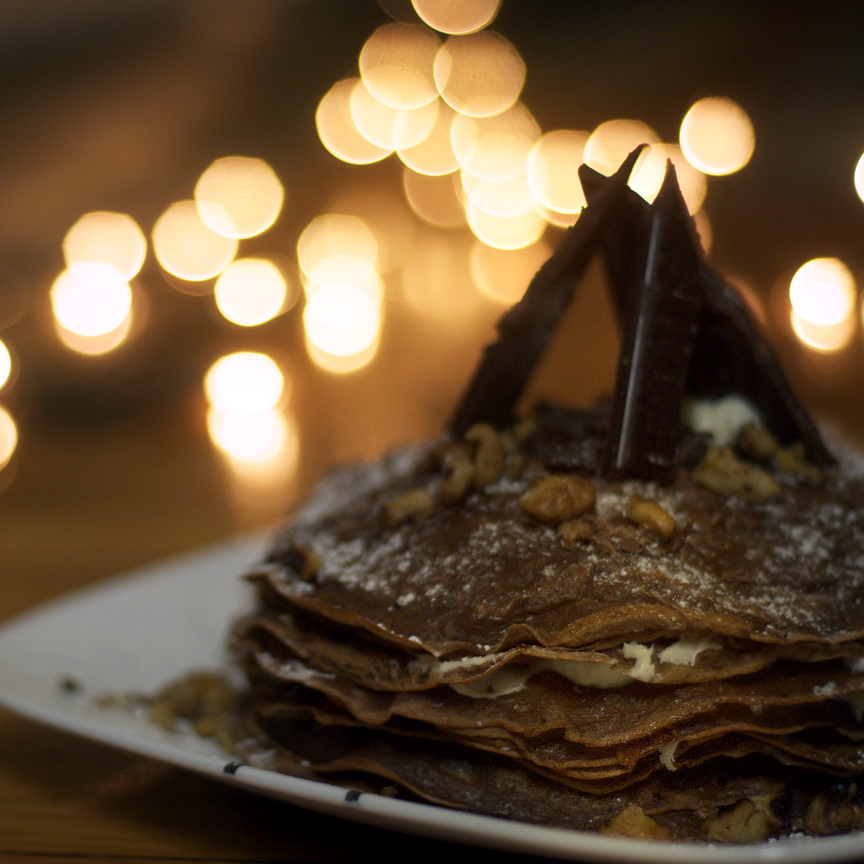 chocolate crepe cake