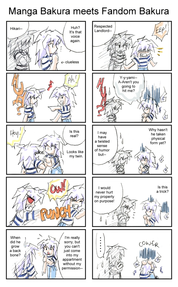 Manga Bakura vs Fandom Bakura