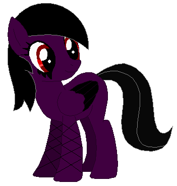 My new Pegasus OC Gothic Hooves