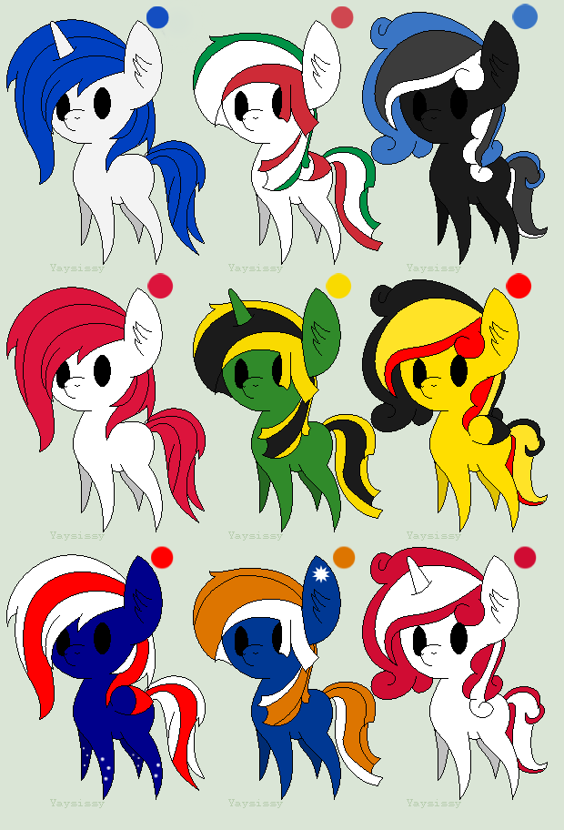 Adopt a pony #3 Nation Pony themed [1 LEFT]