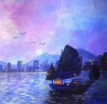 Hong Kong - Evening by hplanii