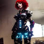 Christina Hendricks as a Cyberpunk Warrior