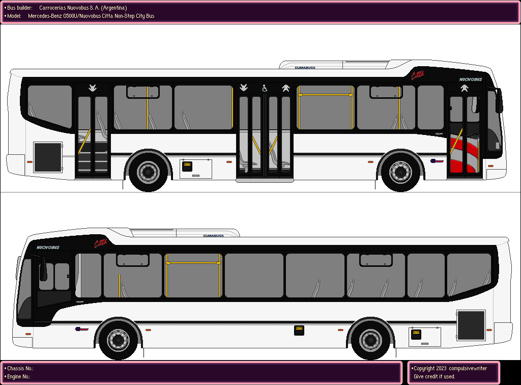 Bus O500 Mercedes Benz O500 U - Nuovobus Citta City Bus by HaroldSDorso on ...