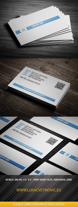 Light business card pack