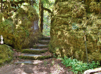 Stairway through the rock