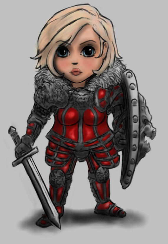 Chibi Lion Knight Female v3