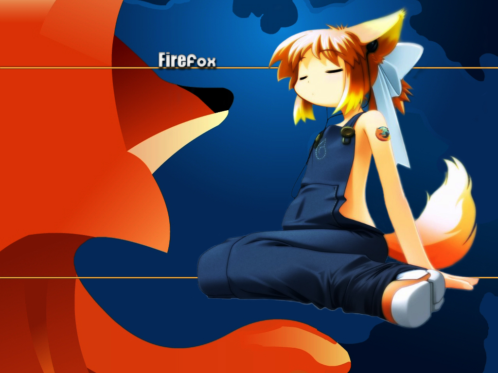 Firefox Mangagirl Wallpaper