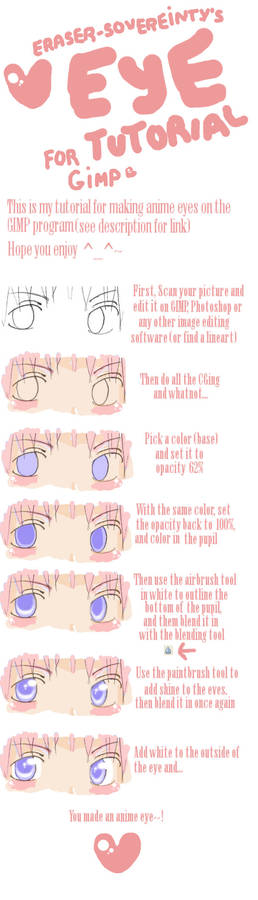 GIMP anime eye tutorial