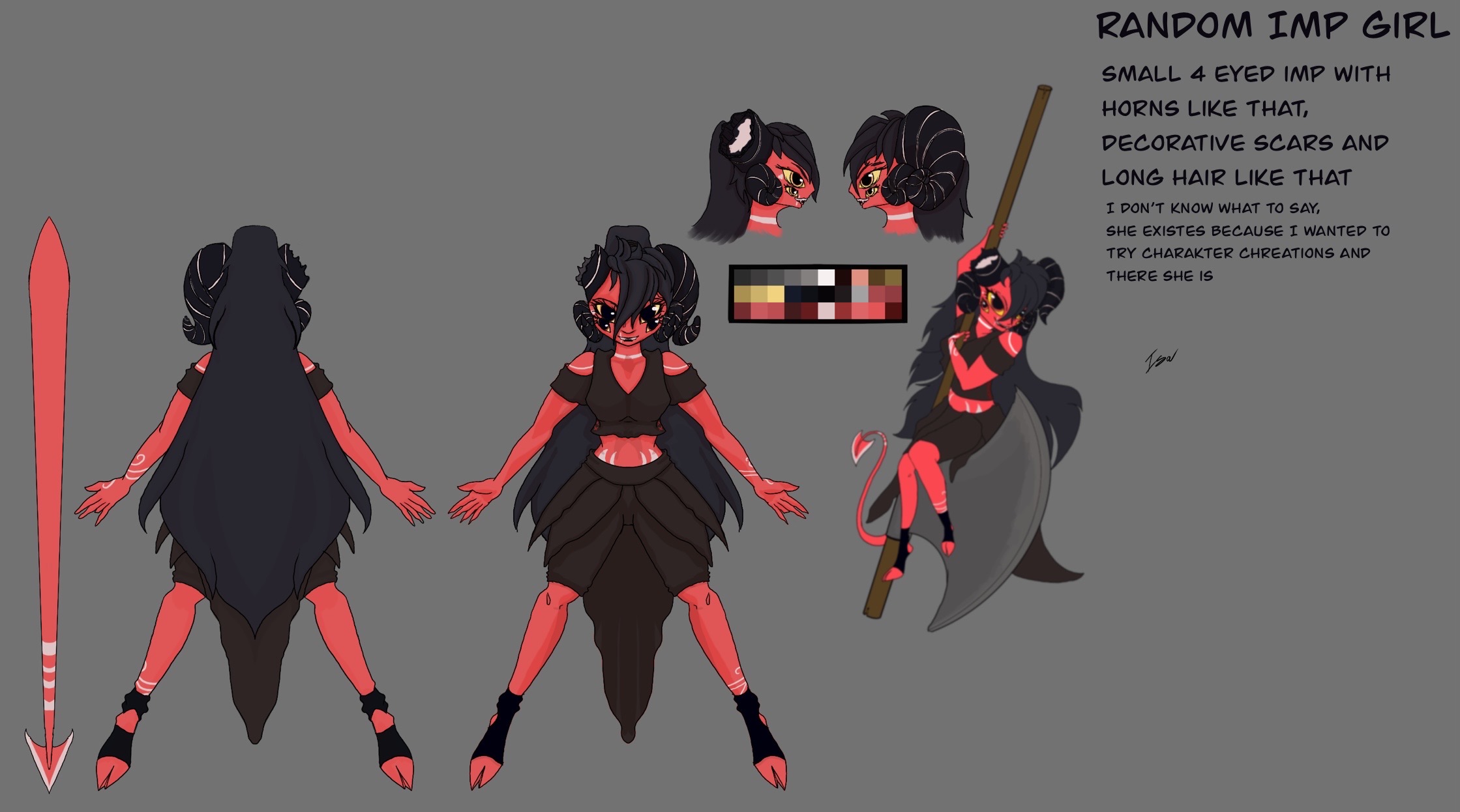 Random Imp girl OC/Adopt Helluvaboss by IsaBelphegor on DeviantArt